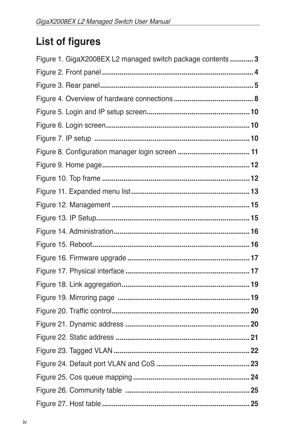 List of ﬁgures | Asus GigaX2008EX User Manual | Page 8 / 71