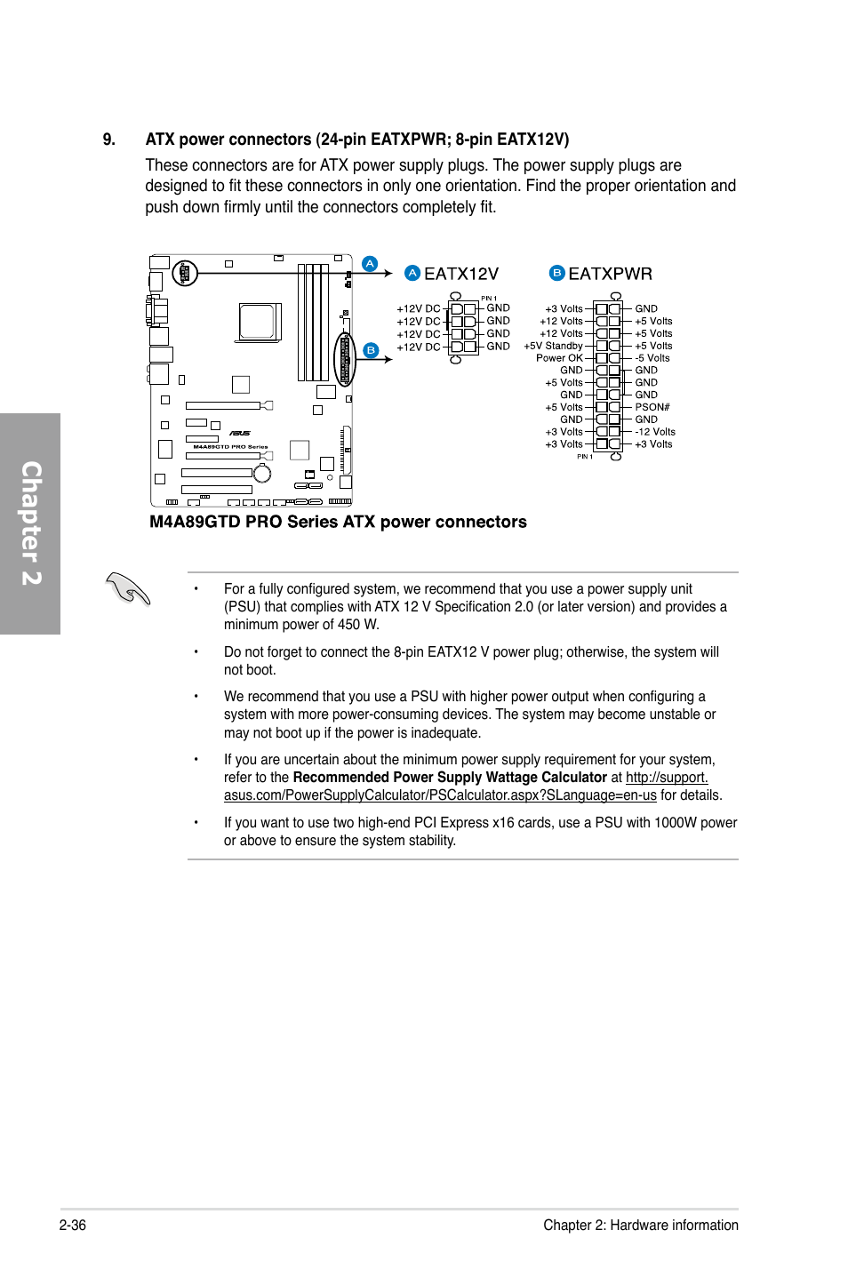 Chapter 2 | Asus M4A89GTD PRO/USB3 User Manual | Page 54 / 132