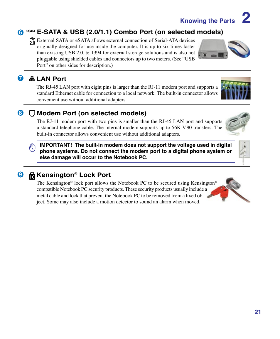 Asus X83Vm User Manual | Page 21 / 94