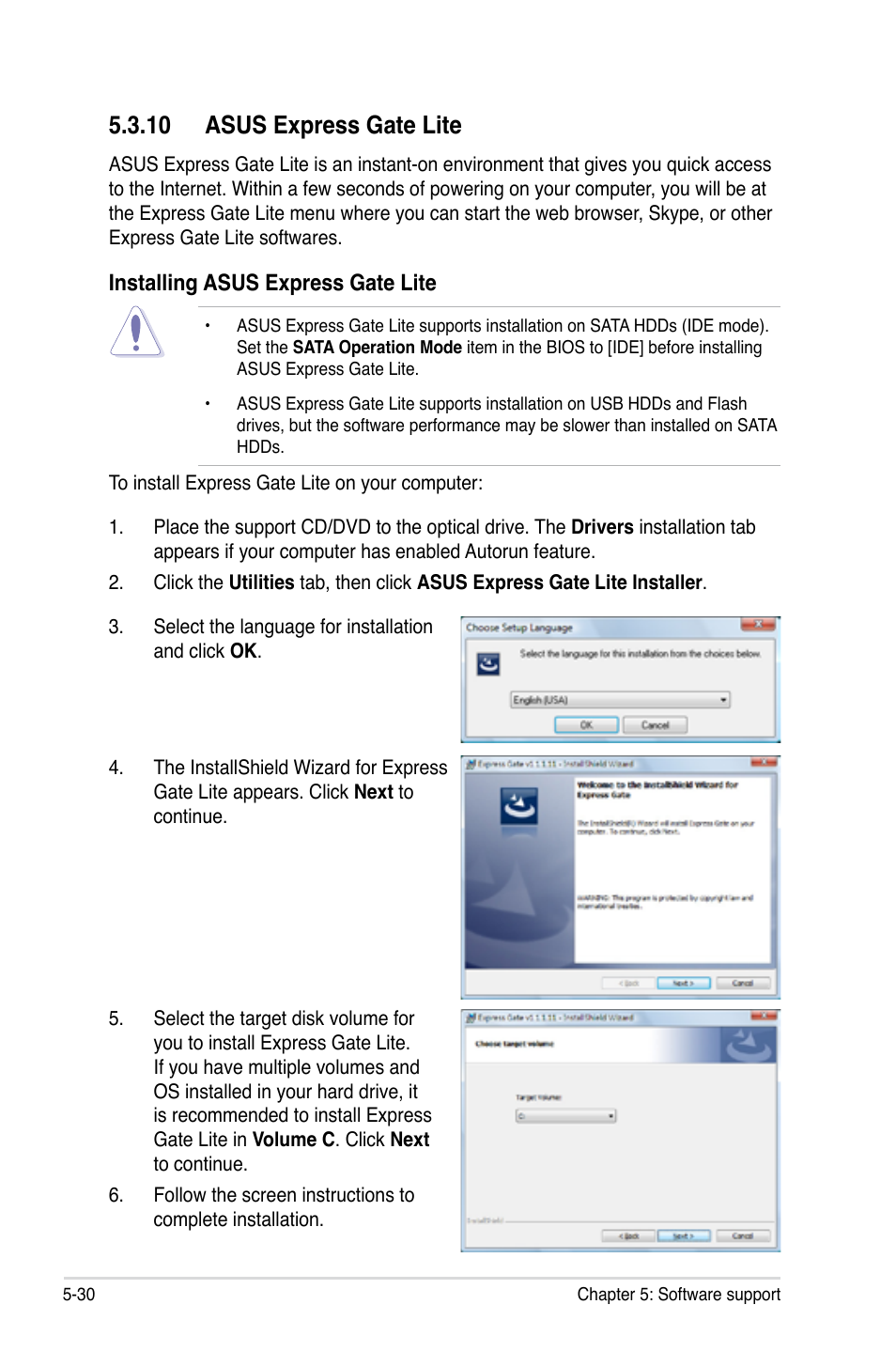 10 asus express gate lite, 10 asus express gate lite -30 | Asus M3N-H HDMI User Manual | Page 136 / 152