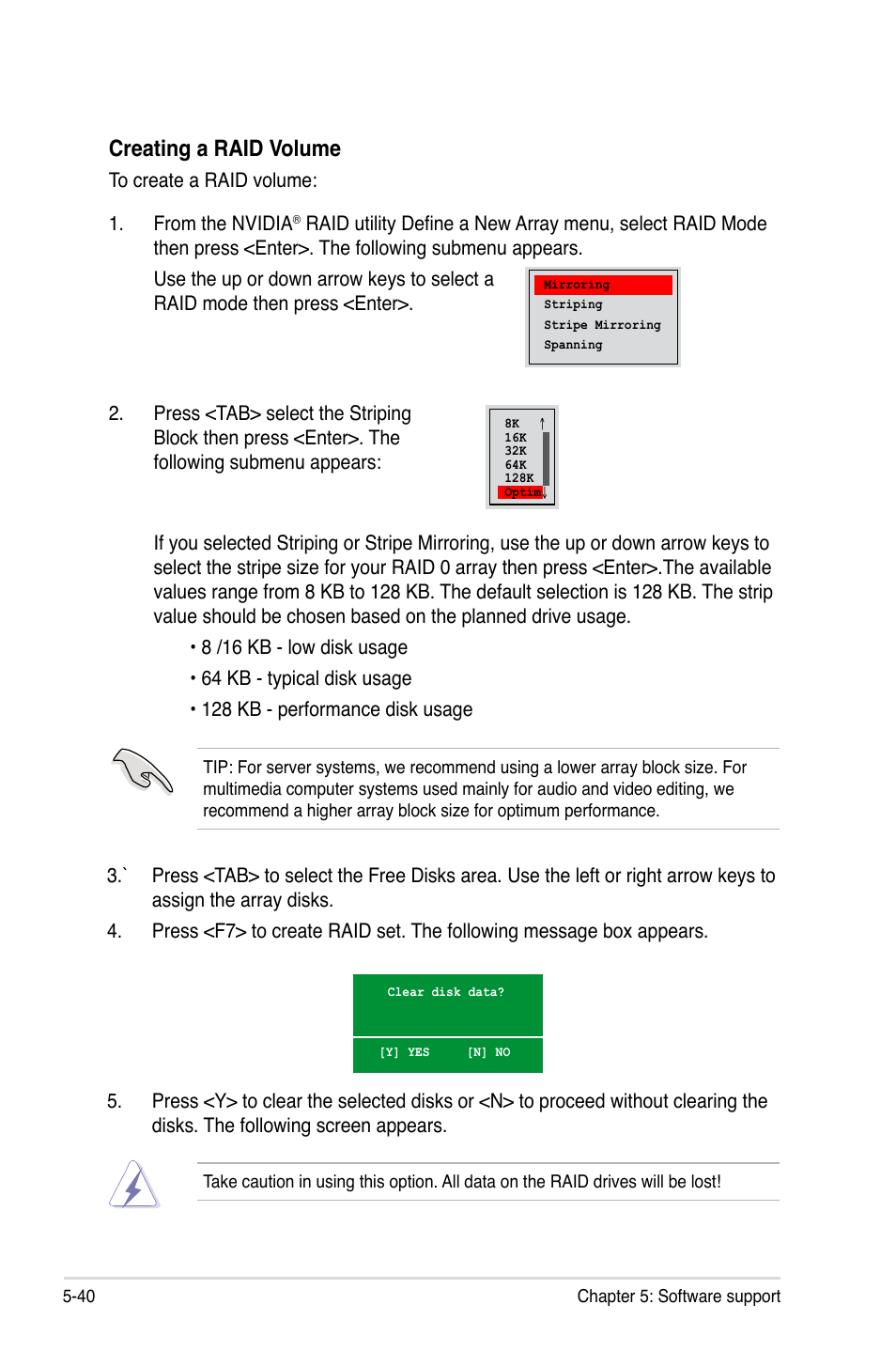 Creating a raid volume | Asus M3N-H HDMI User Manual | Page 146 / 152