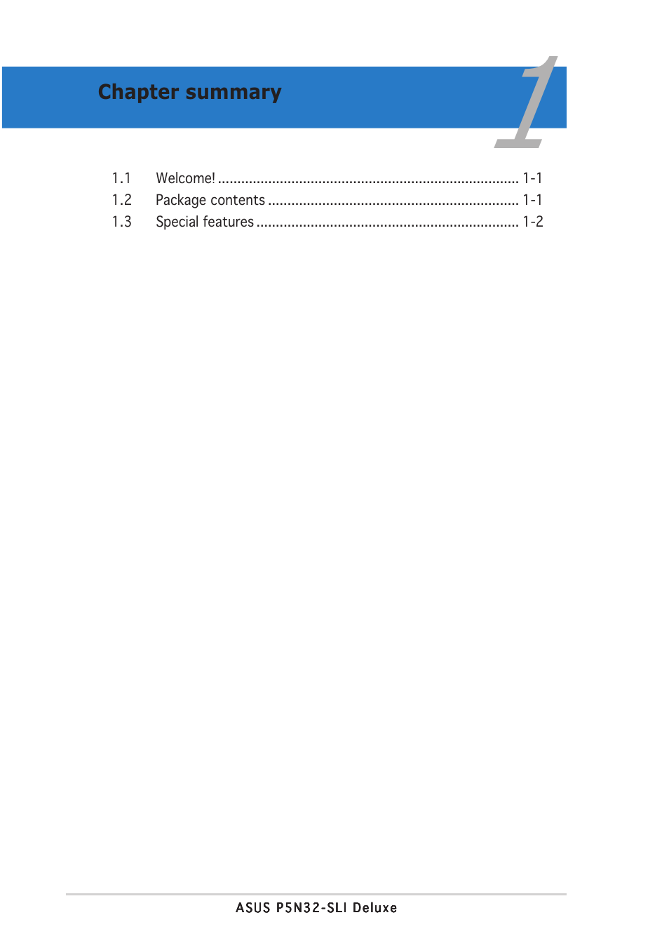 Asus P5N32-SLI Deluxe User Manual | Page 16 / 178