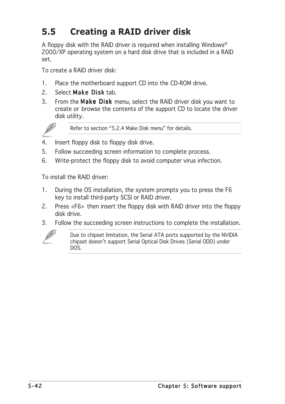 5 creating a raid driver disk | Asus P5N32-SLI Deluxe User Manual | Page 162 / 178