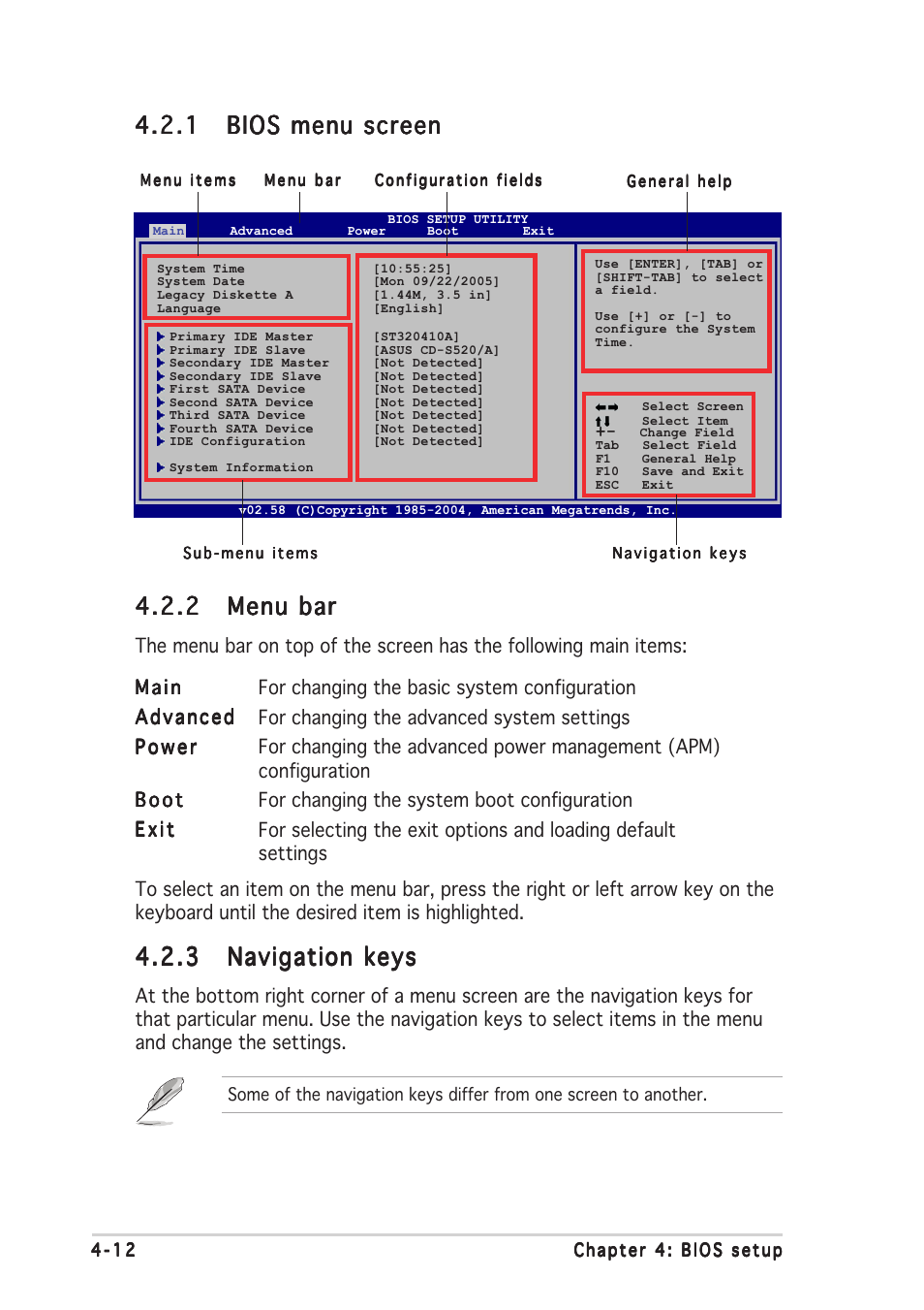 2 menu bar menu bar menu bar menu bar menu bar | Asus P5N32-SLI Deluxe User Manual | Page 86 / 178