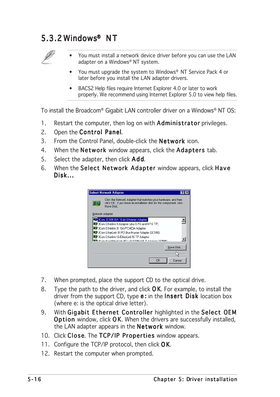 2 5.3.2 windows windows windows windows windows | Asus P5CR-L(S) User Manual | Page 118 / 128
