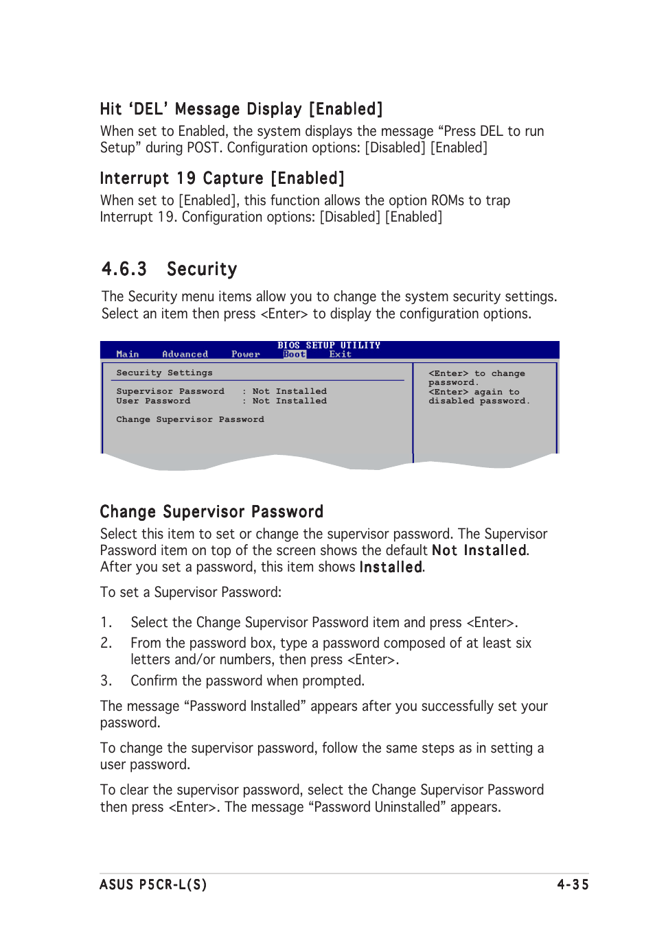 3 security security security security security | Asus P5CR-L(S) User Manual | Page 97 / 128