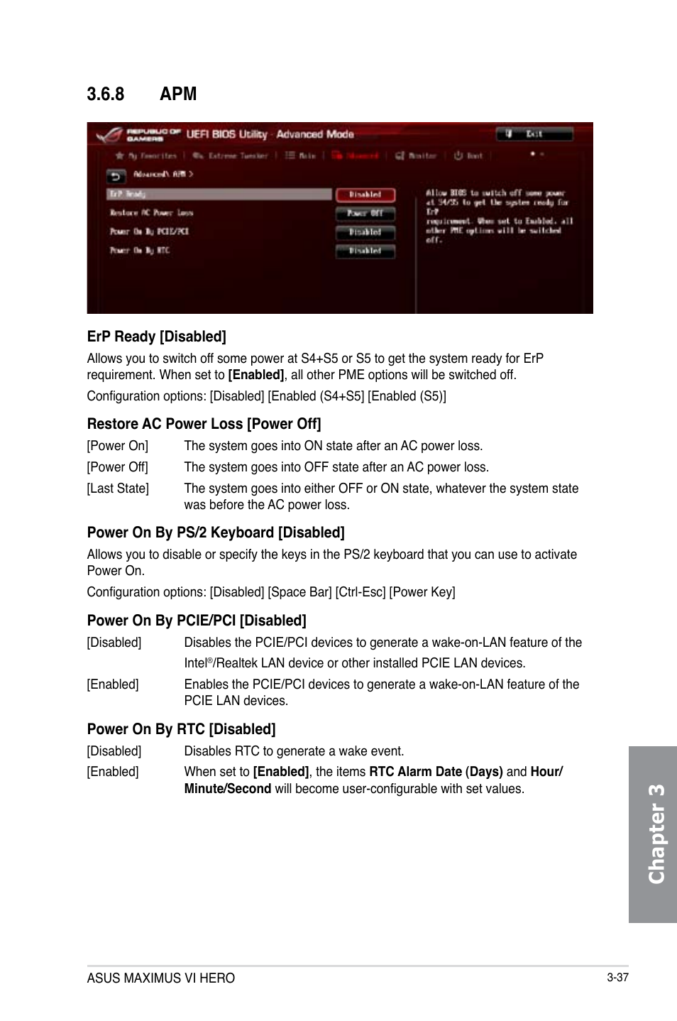 8 apm, Apm -37, Chapter 3 | Asus MAXIMUS VI HERO User Manual | Page 115 / 176