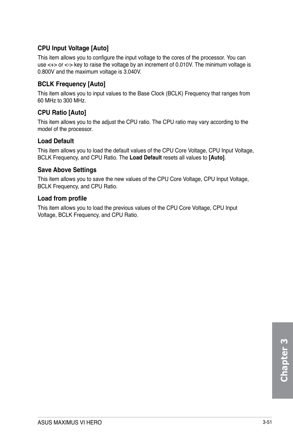 Chapter 3 | Asus MAXIMUS VI HERO User Manual | Page 129 / 176