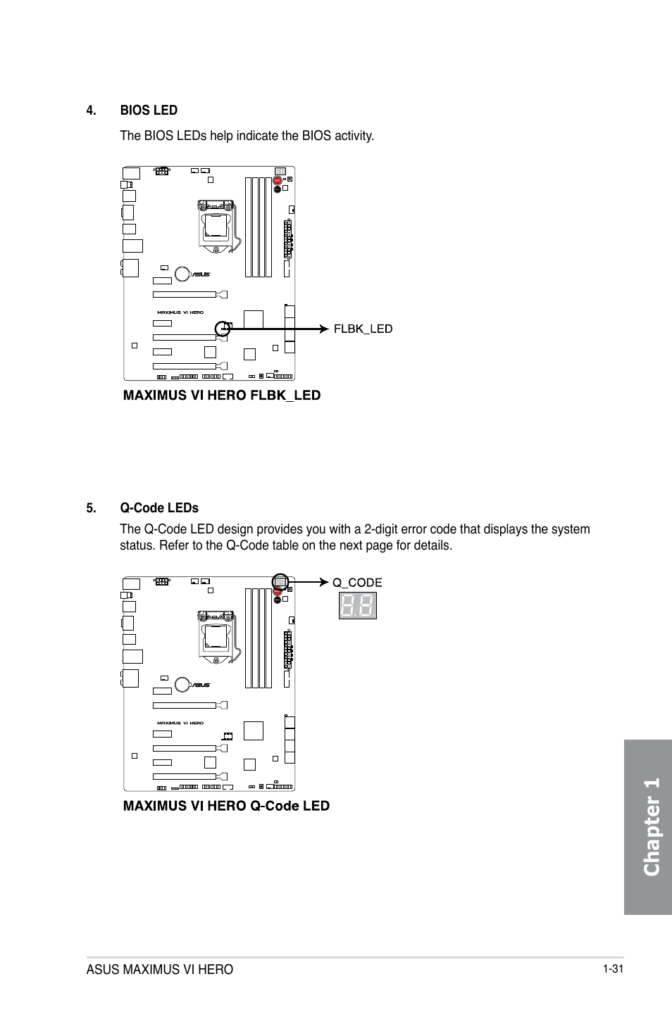 Chapter 1 | Asus MAXIMUS VI HERO User Manual | Page 45 / 176