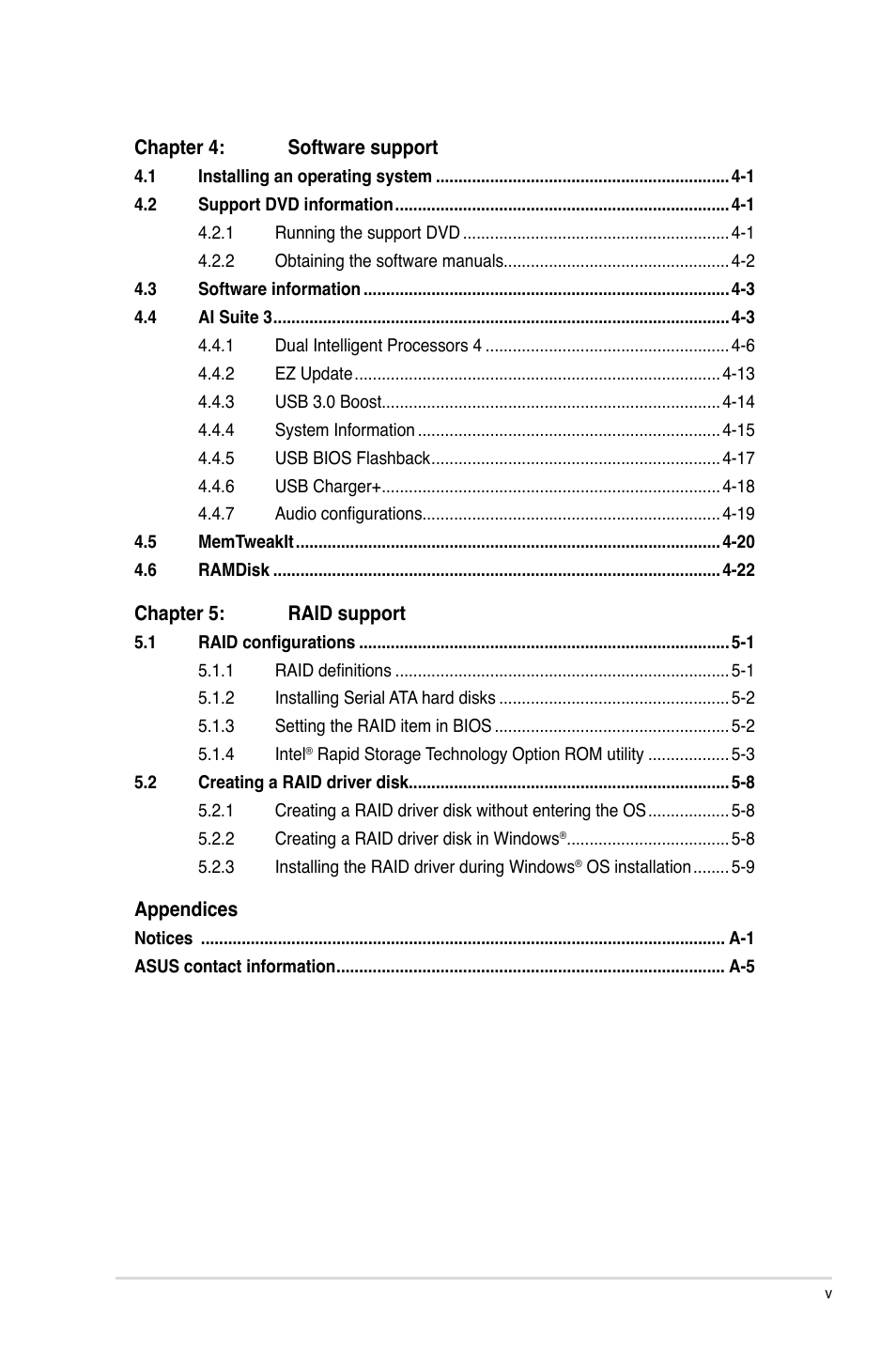 Asus MAXIMUS VI HERO User Manual | Page 5 / 176