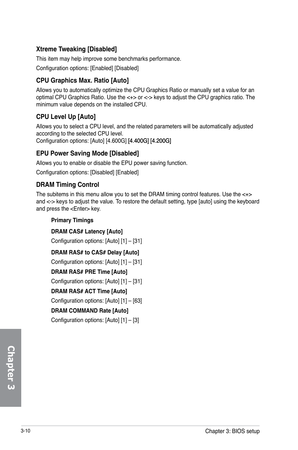 Chapter 3 | Asus MAXIMUS VI HERO User Manual | Page 88 / 176