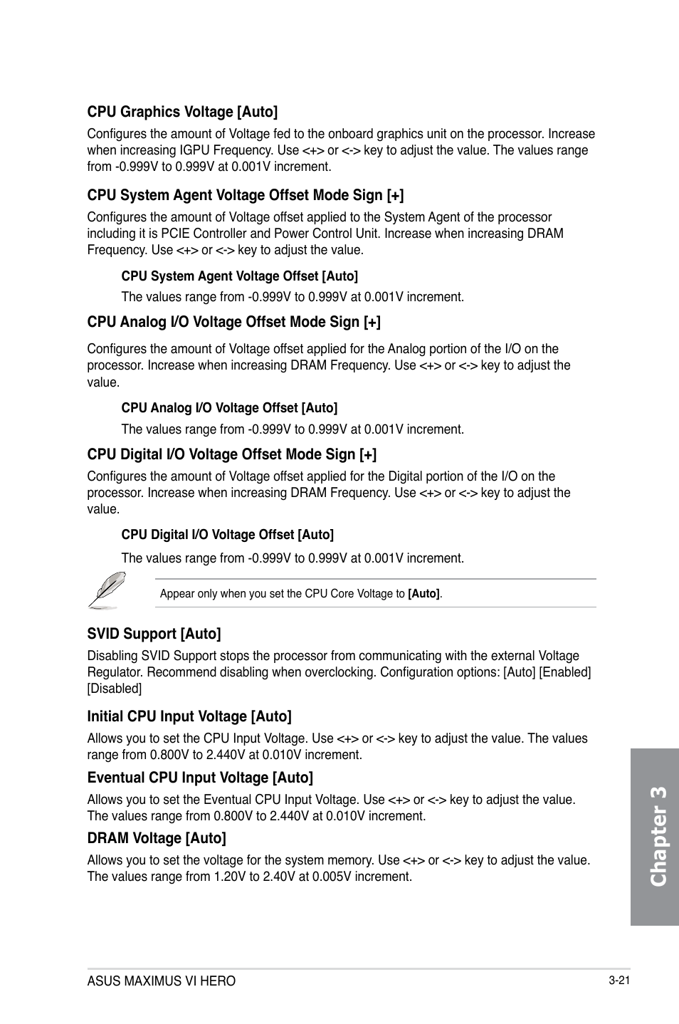 Chapter 3 | Asus MAXIMUS VI HERO User Manual | Page 99 / 176