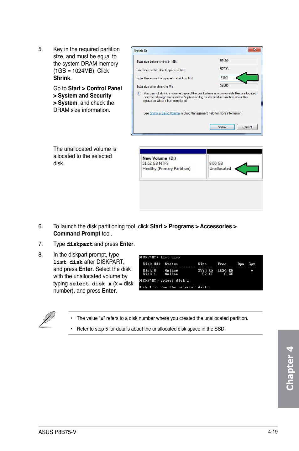 Chapter 4 | Asus P8B75-V User Manual | Page 115 / 132