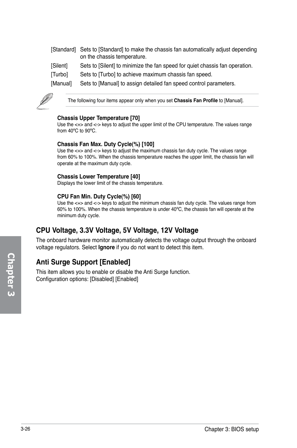 Chapter 3, Anti surge support [enabled | Asus P8B75-V User Manual | Page 84 / 132