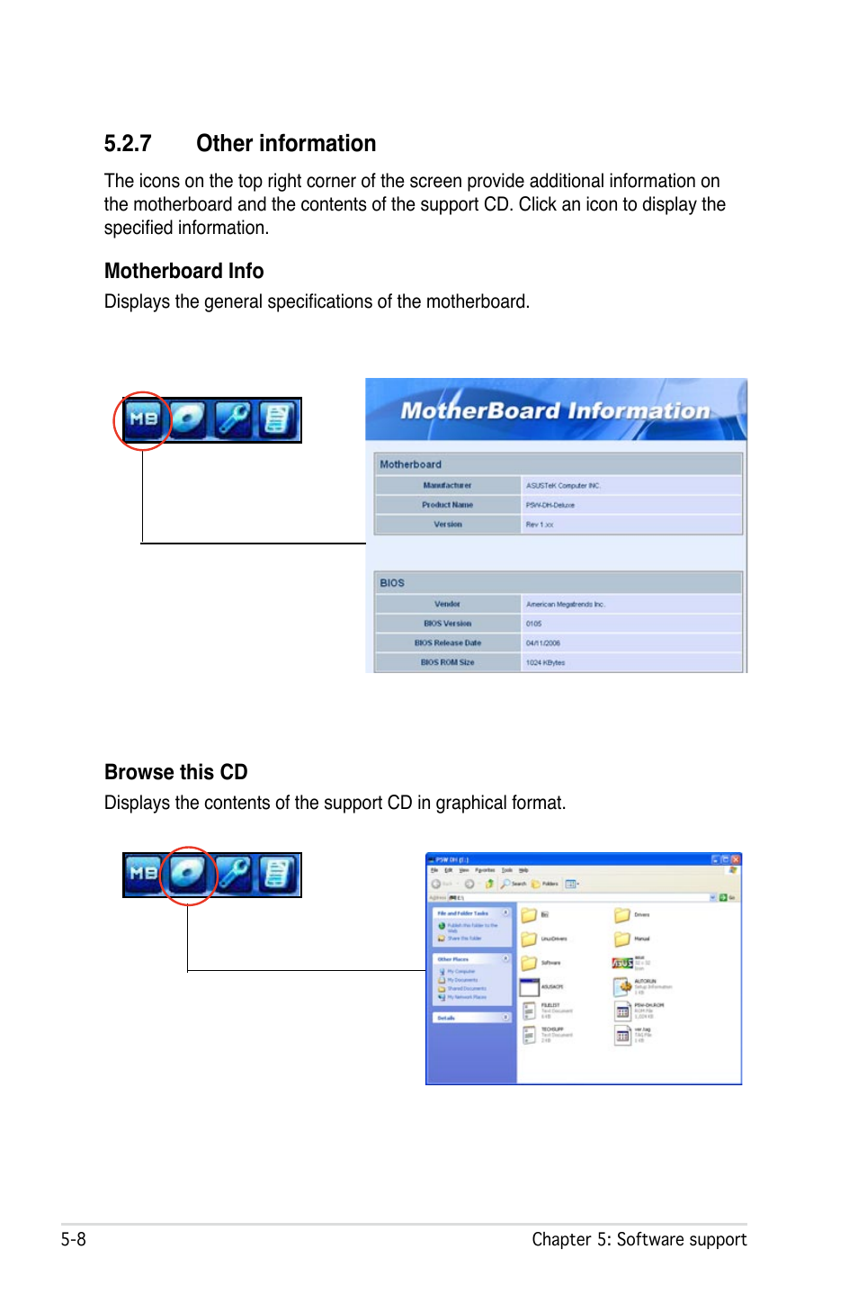 7 other information | Asus P5W User Manual | Page 132 / 210