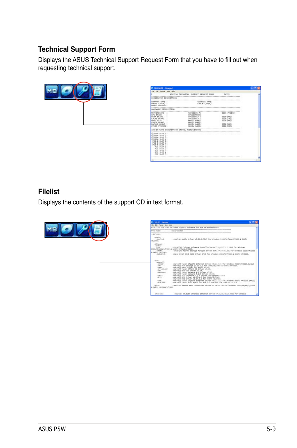 Asus P5W User Manual | Page 133 / 210