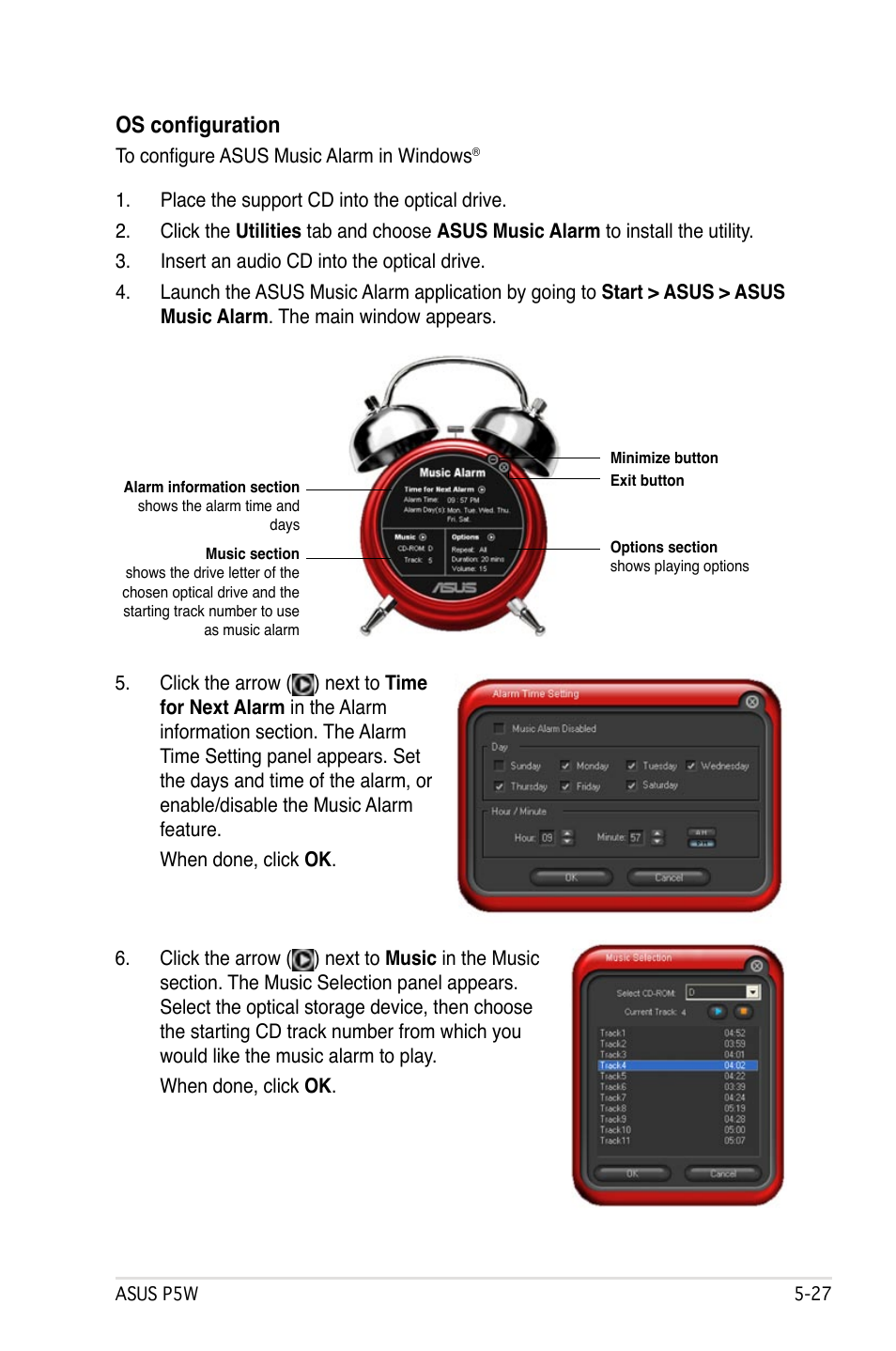 Os configuration | Asus P5W User Manual | Page 151 / 210