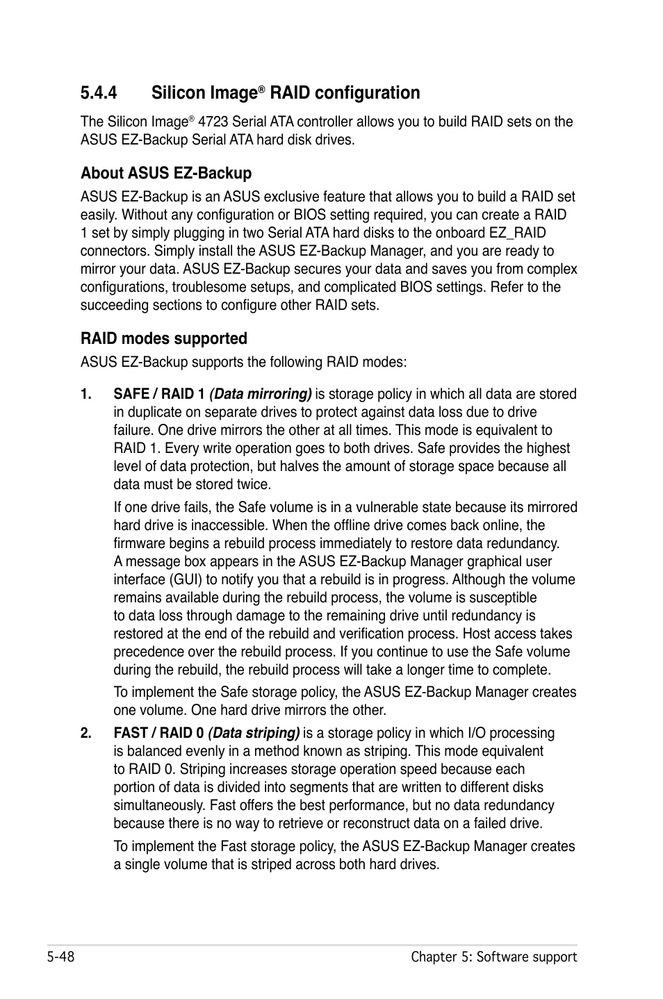 4 silicon image, Raid configuration | Asus P5W User Manual | Page 172 / 210