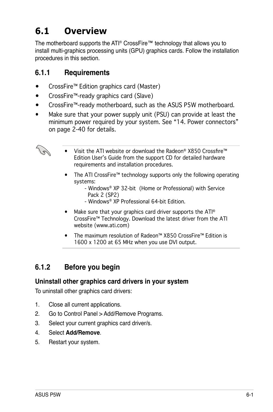 1 overview, 1 requirements, 2 before you begin | Asus P5W User Manual | Page 193 / 210