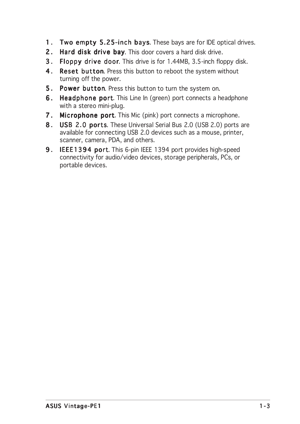 Asus Vintage PE1 User Manual | Page 13 / 84