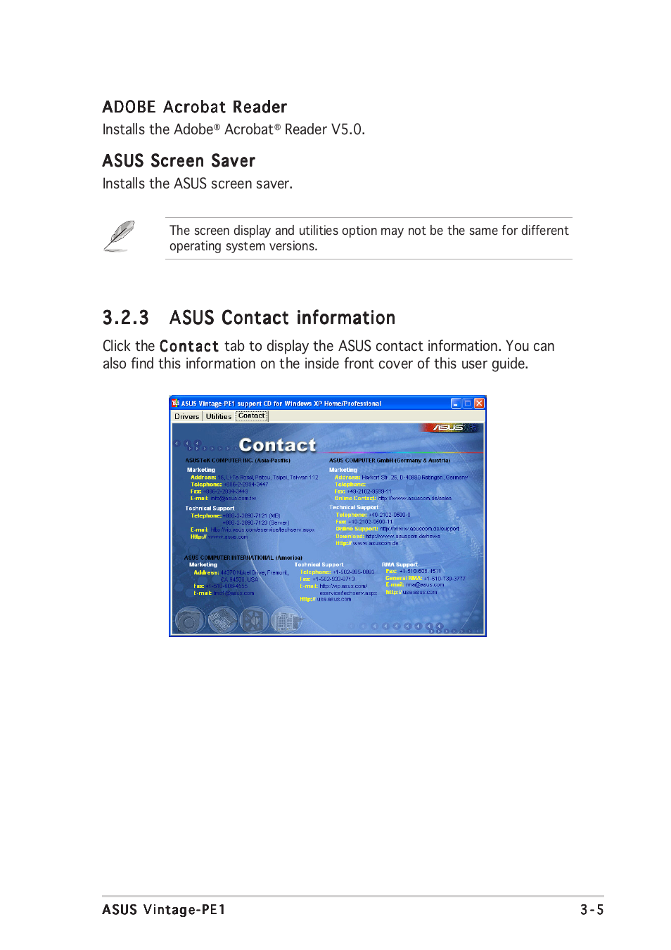 Asus Vintage PE1 User Manual | Page 35 / 84