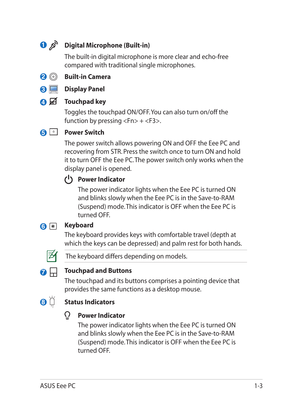 Asus Eee PC 1101HA User Manual | Page 11 / 58