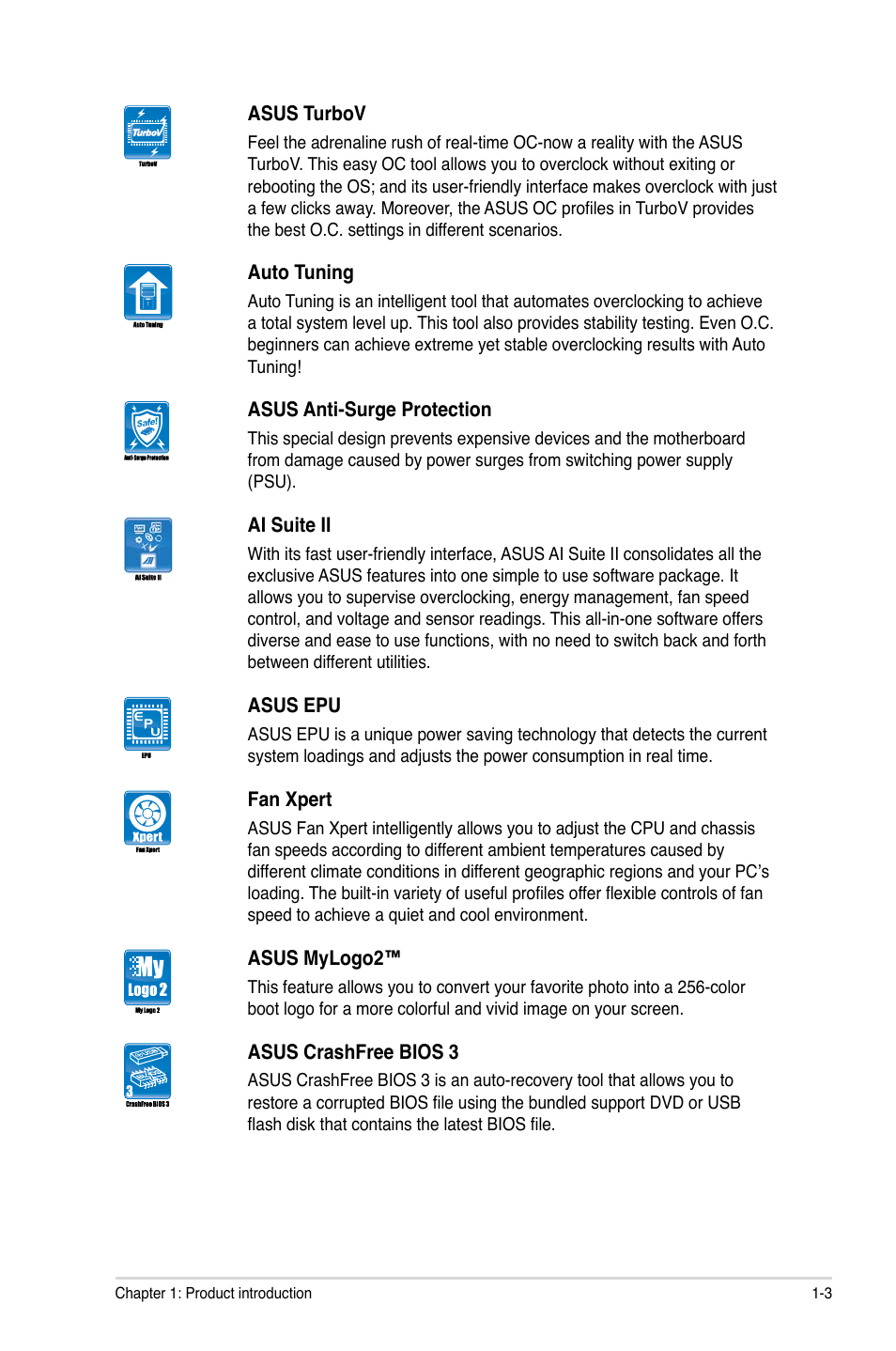Asus P8H61/USB3 R2.0 User Manual | Page 13 / 70