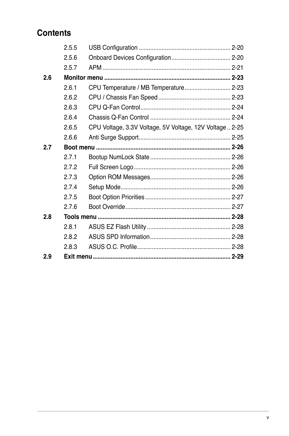 Asus P8H61/USB3 R2.0 User Manual | Page 5 / 70