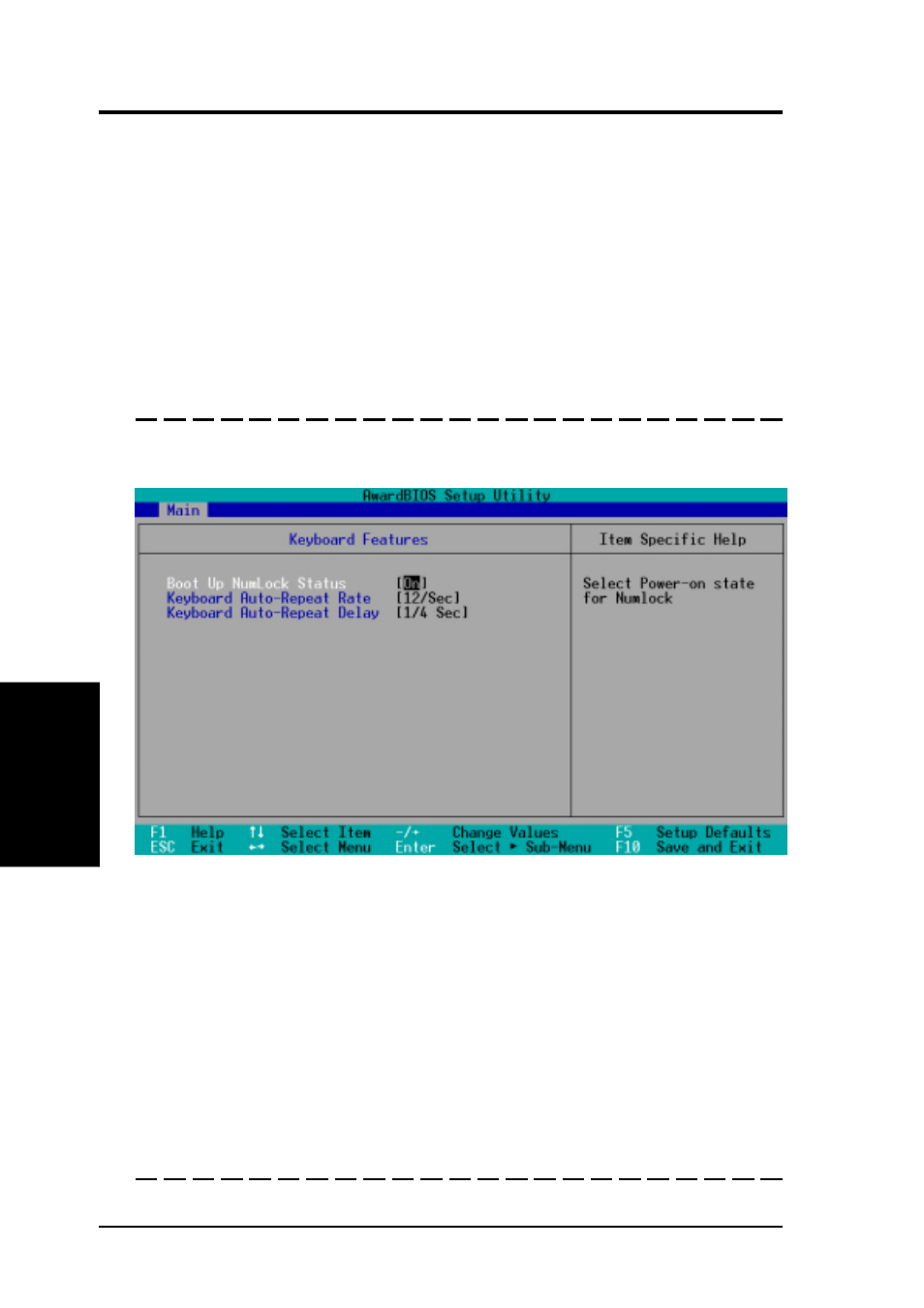 Bios setup, 2 keyboard features | Asus CUSI-M User Manual | Page 52 / 120