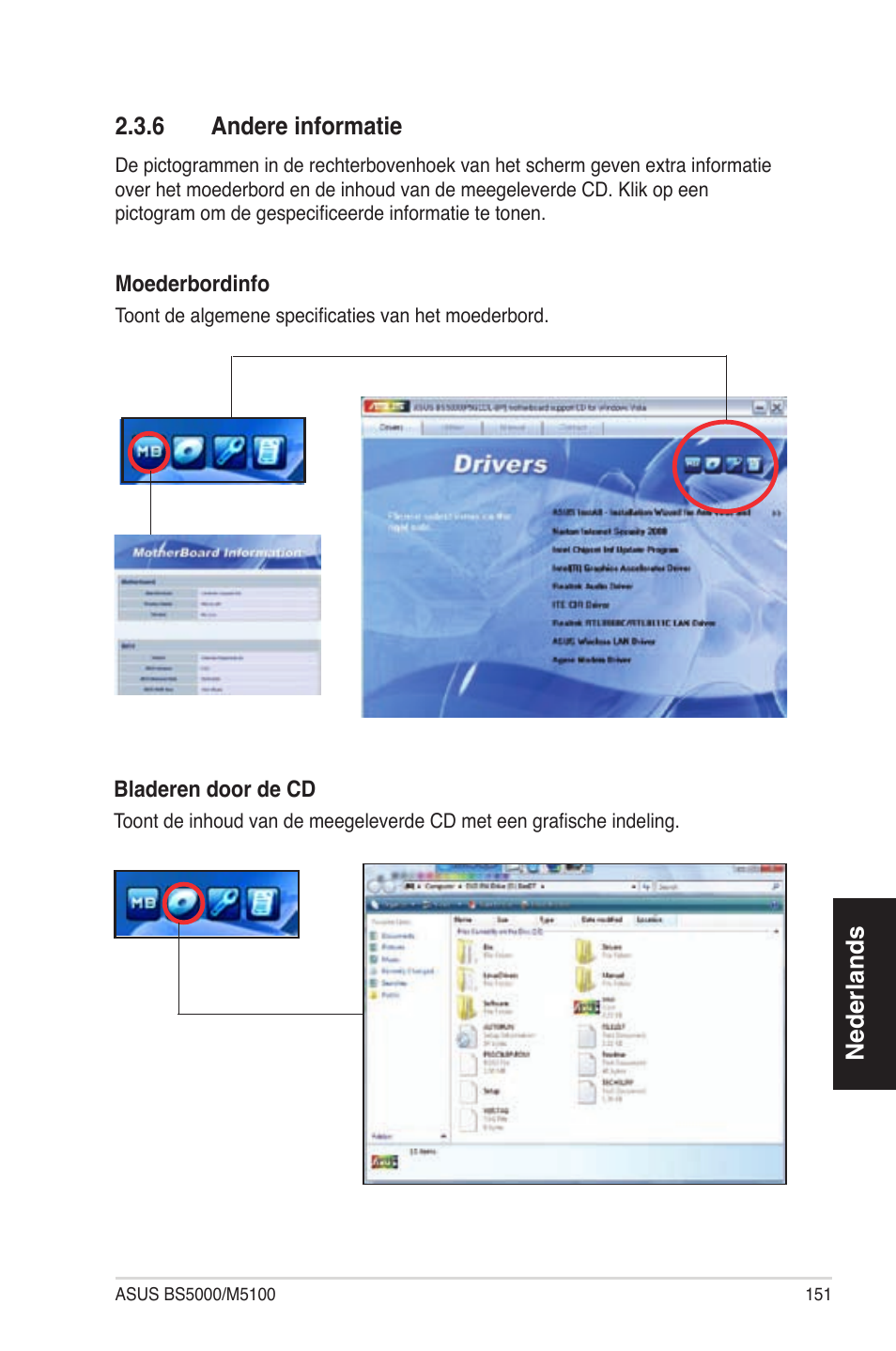 Nederlands 2.3.6 andere informatie | Asus BS5000 User Manual | Page 152 / 162