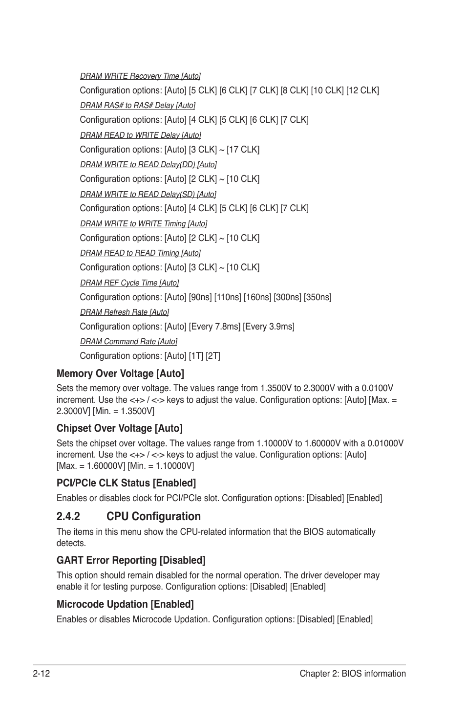 2 cpu configuration, Cpu configuration -12 | Asus M5A78L-M LX V2 User Manual | Page 50 / 64