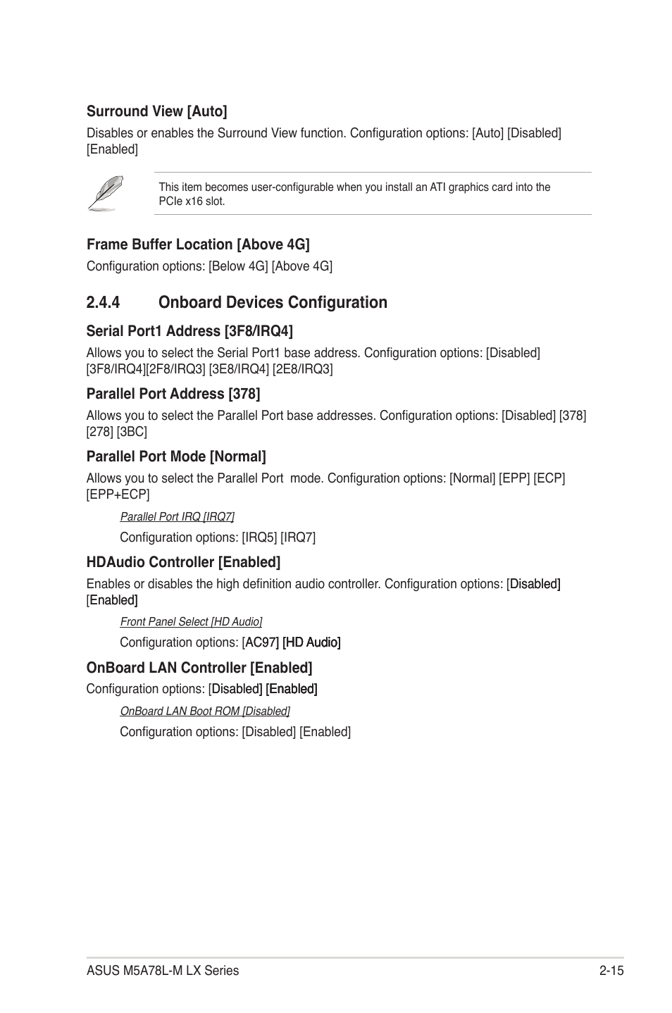 4 onboard devices configuration, 4 onboard devices configuration -15 | Asus M5A78L-M LX V2 User Manual | Page 53 / 64