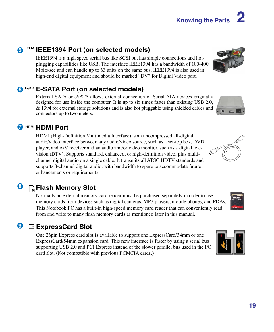 Asus G50VT User Manual | Page 19 / 99