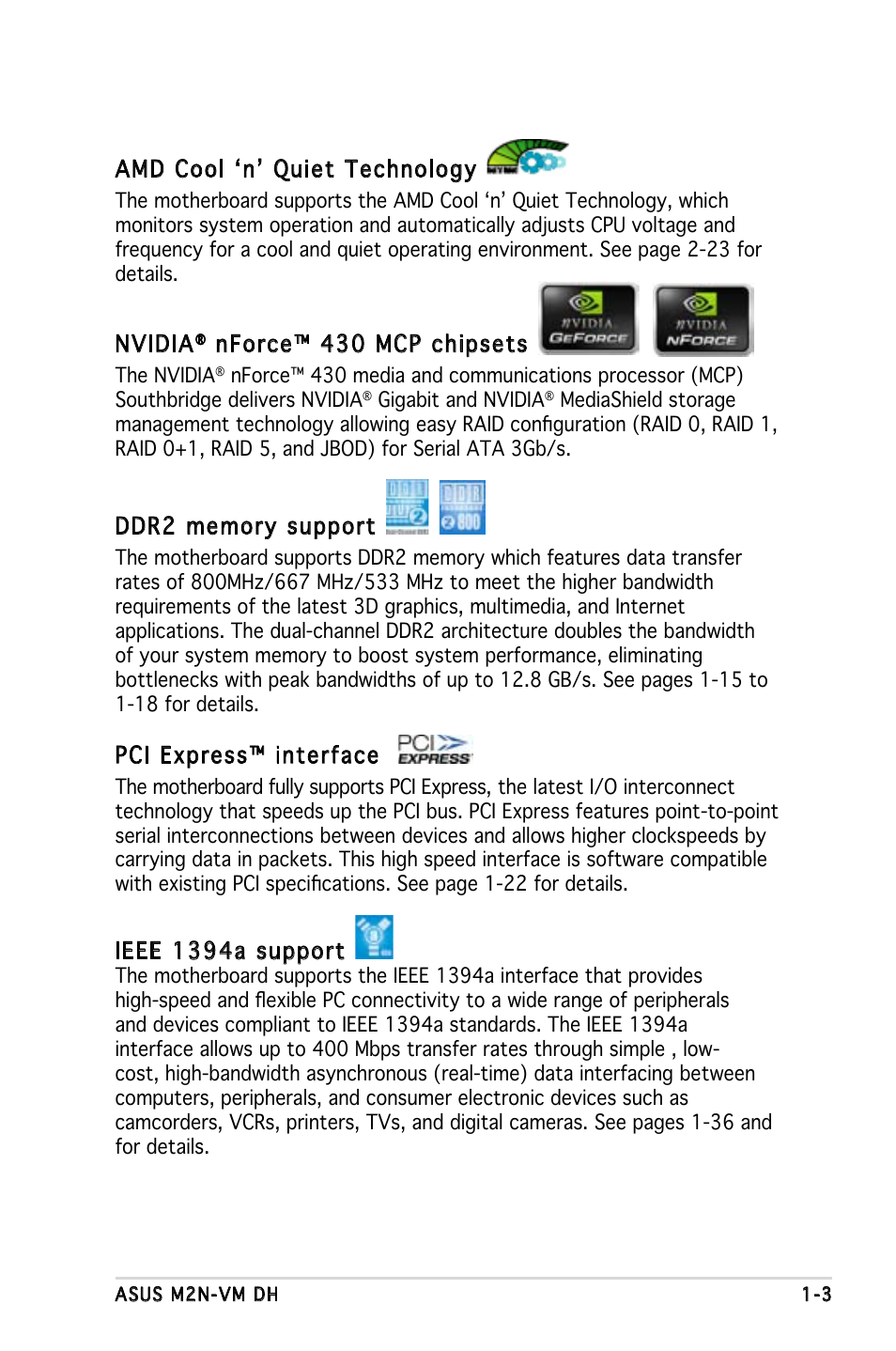 Asus M2N-VM DH User Manual | Page 13 / 102