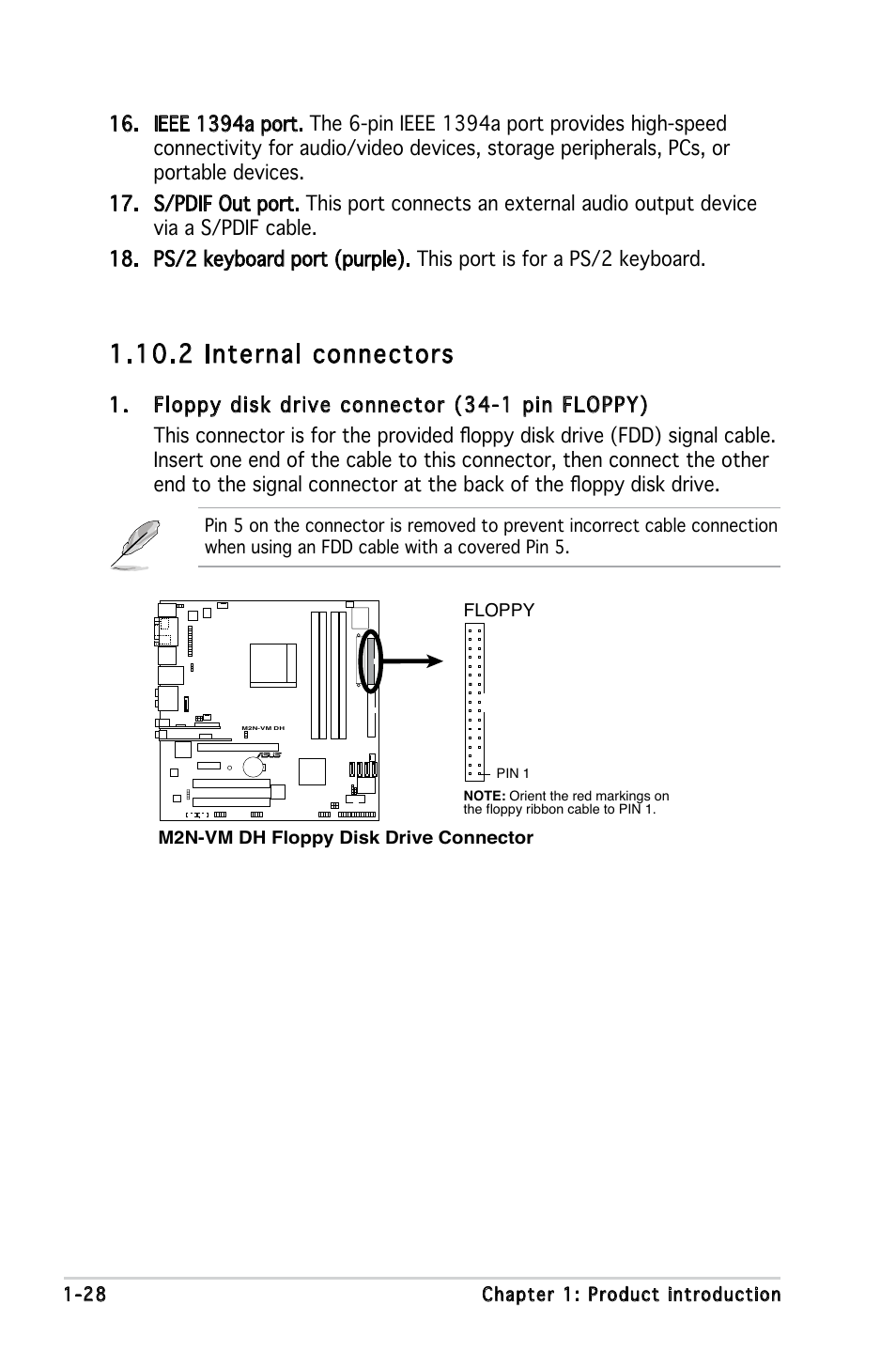 2 internal connectors | Asus M2N-VM DH User Manual | Page 38 / 102