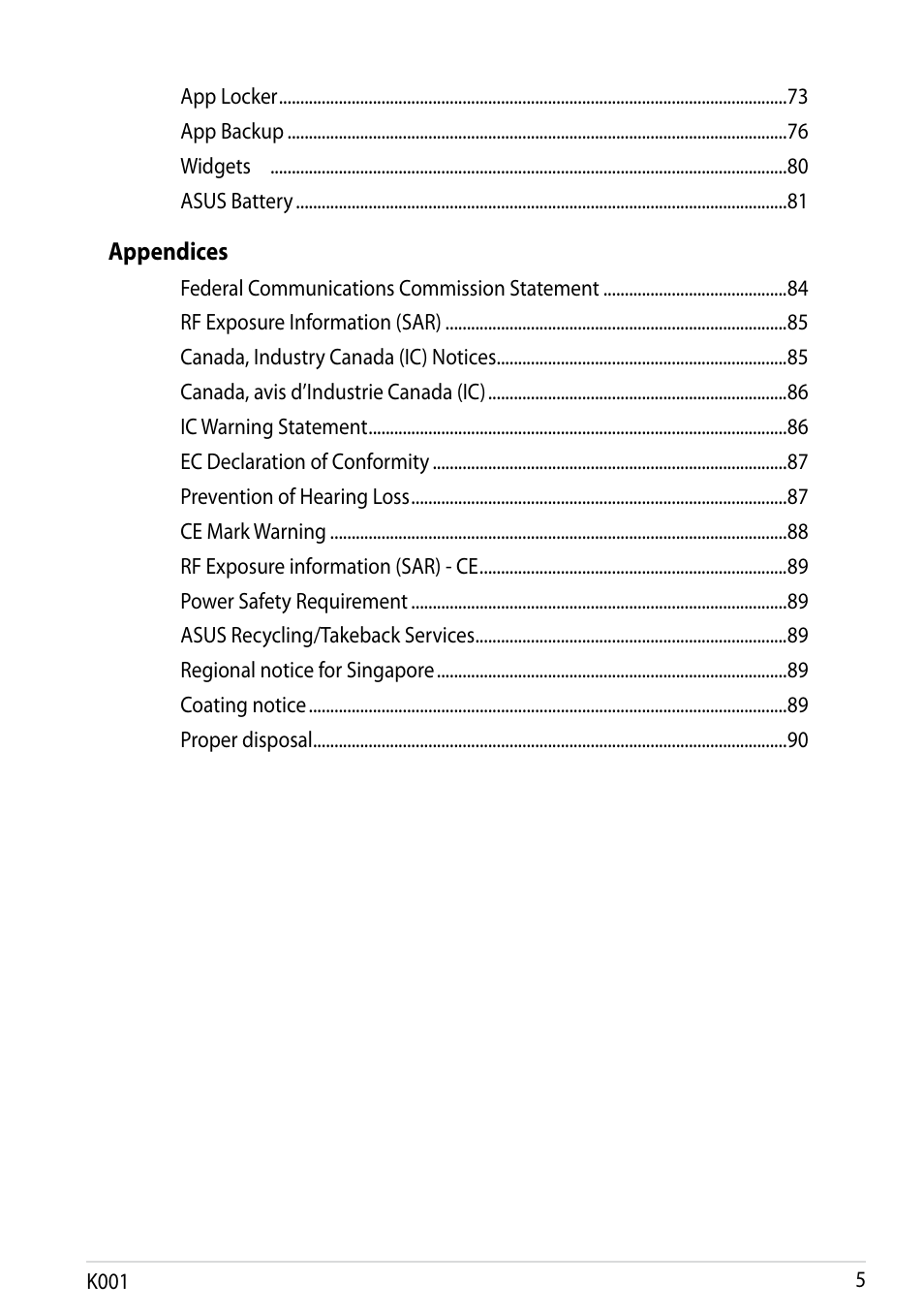 Asus MeMO Pad Smart 10 User Manual | Page 5 / 92