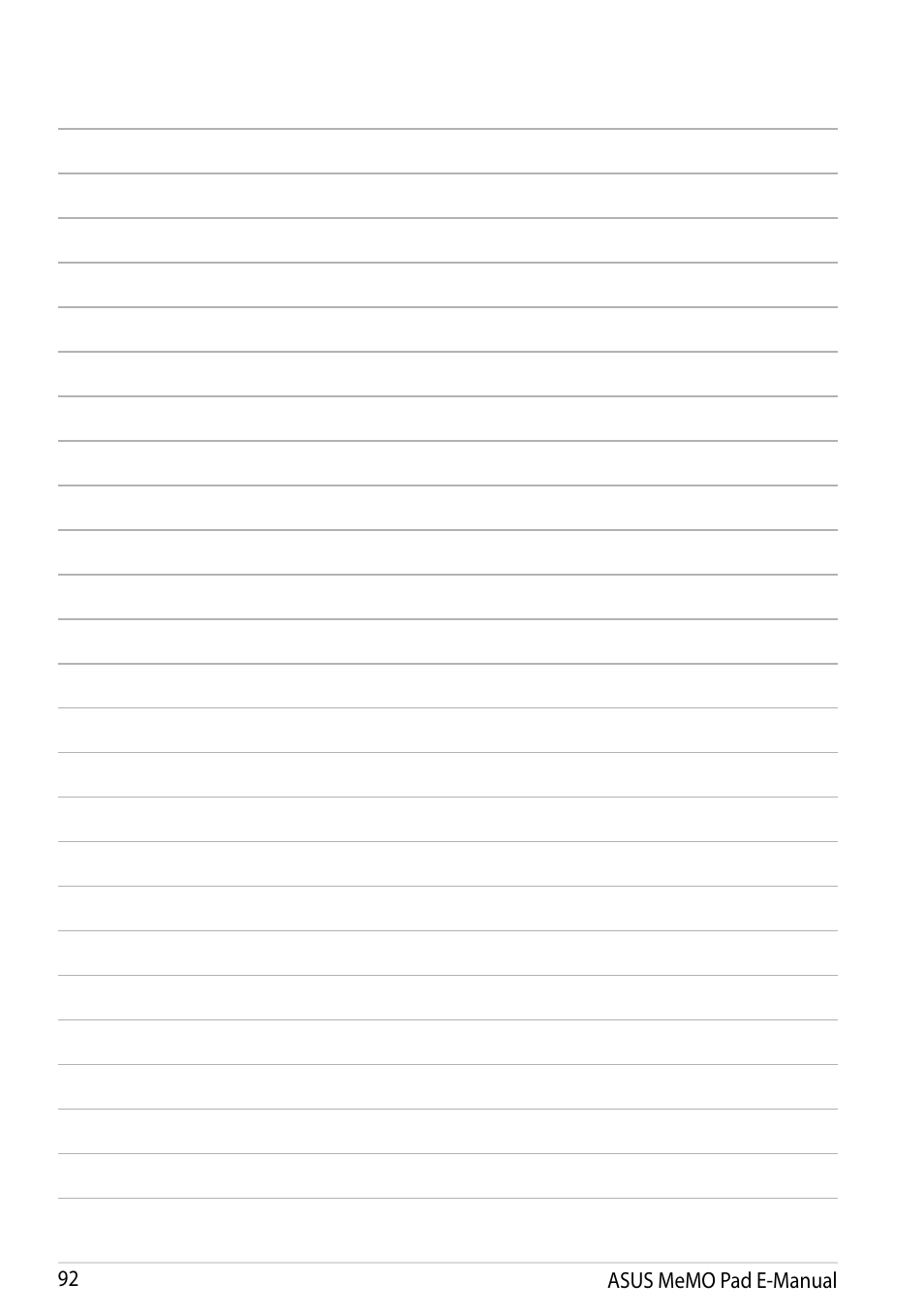 Asus MeMO Pad Smart 10 User Manual | Page 92 / 92