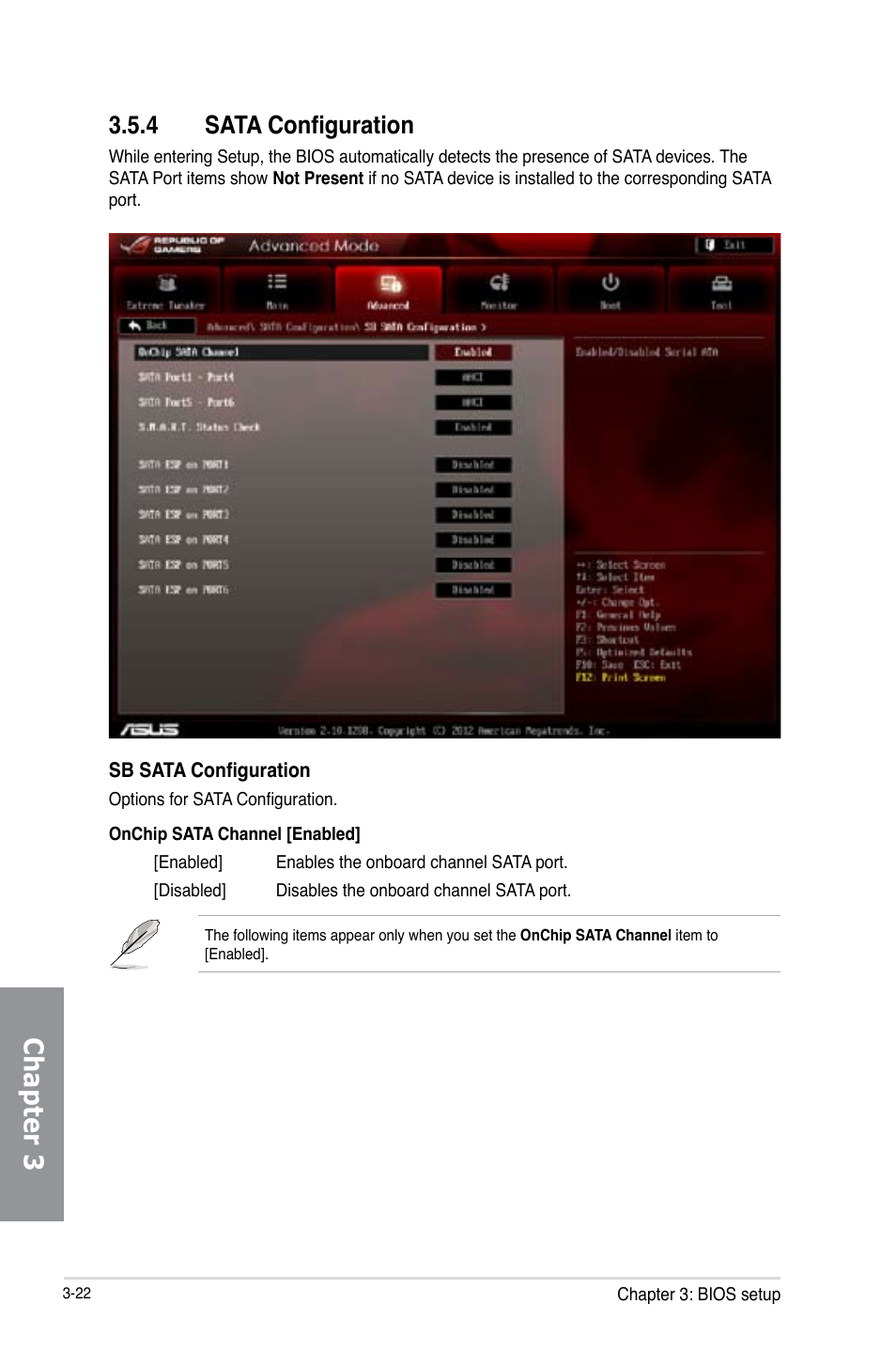 4 sata configuration, Sata configuration -22, Chapter 3 | Asus Crosshair V Formula-Z User Manual | Page 102 / 184