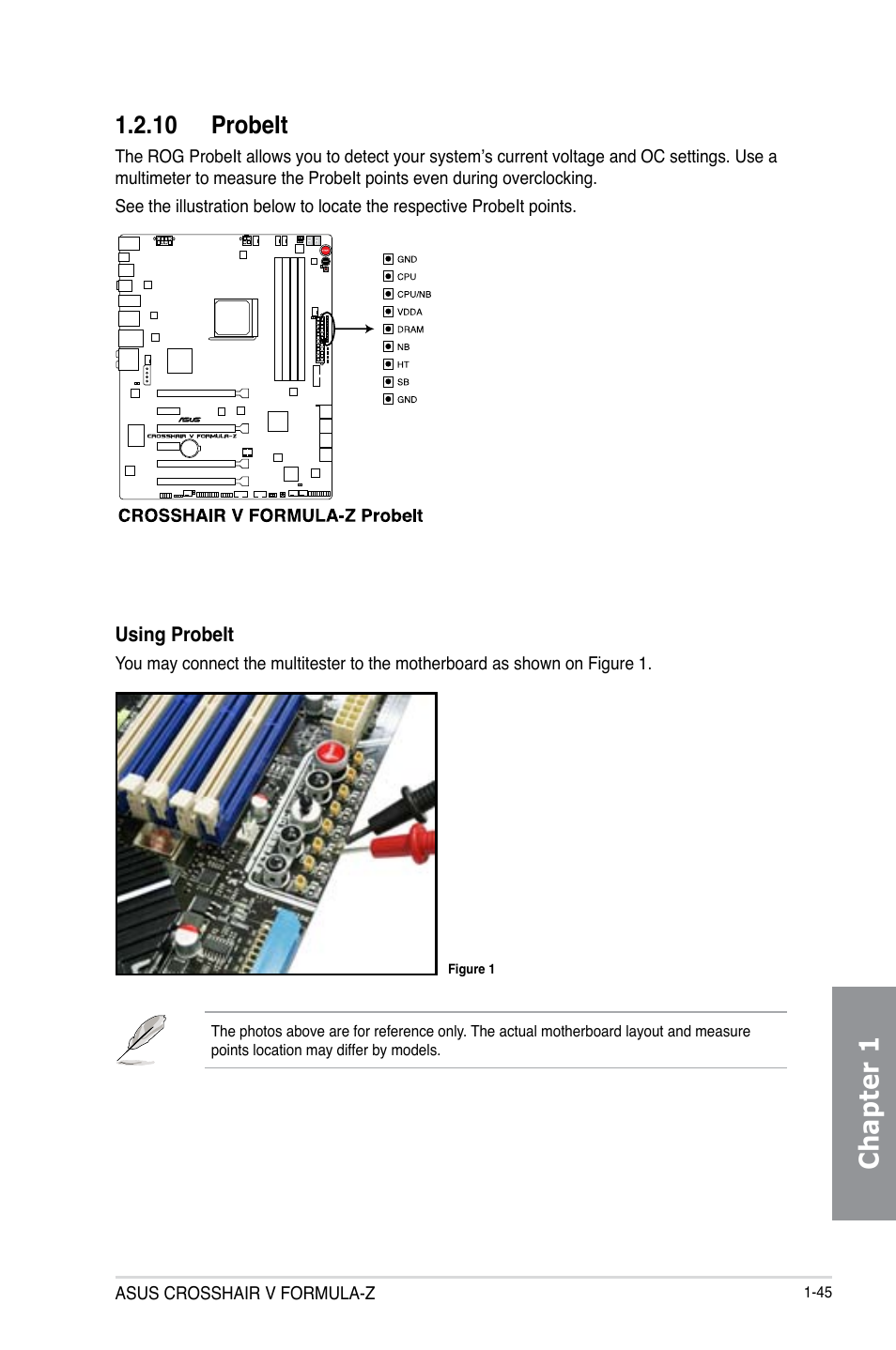 10 probeit, Probeit -45, Chapter 1 | Asus Crosshair V Formula-Z User Manual | Page 61 / 184