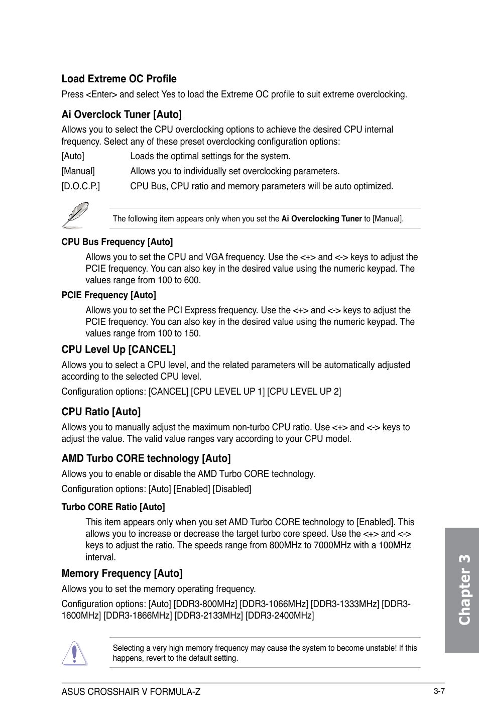 Chapter 3 | Asus Crosshair V Formula-Z User Manual | Page 87 / 184