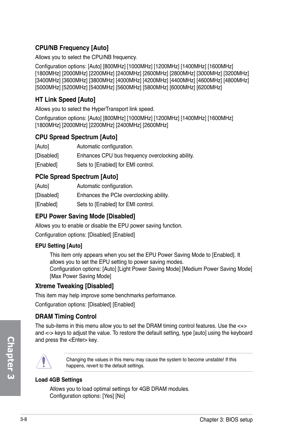 Chapter 3 | Asus Crosshair V Formula-Z User Manual | Page 88 / 184