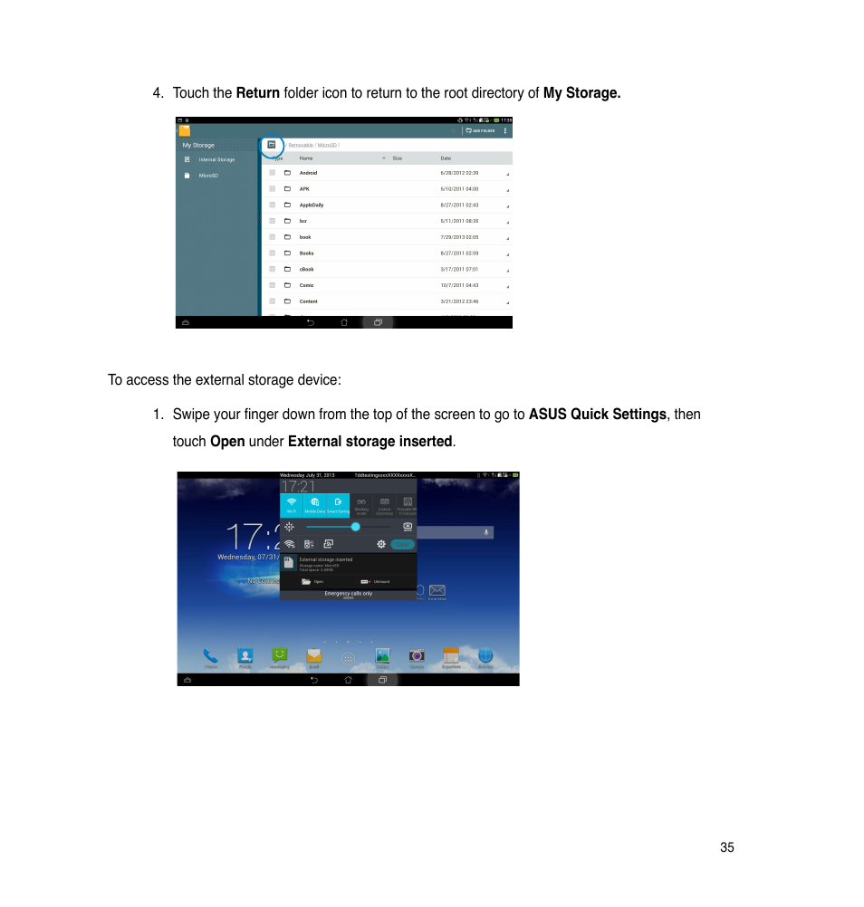 Asus The new PadFone Infinity User Manual | Page 35 / 69