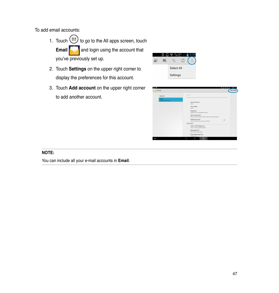 Asus The new PadFone Infinity User Manual | Page 47 / 69