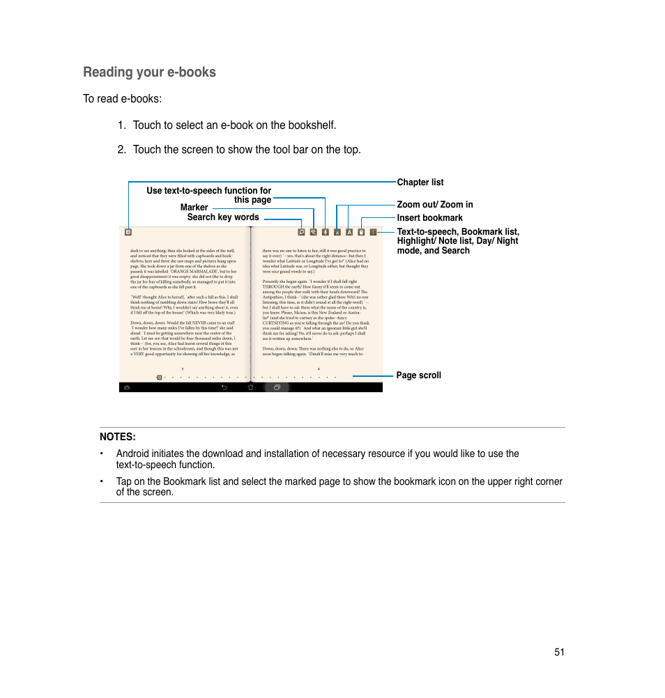 Reading your e-books | Asus The new PadFone Infinity User Manual | Page 51 / 69