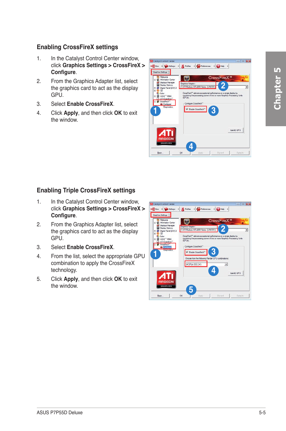 Chapter 5 | Asus P7P55D Deluxe User Manual | Page 129 / 134