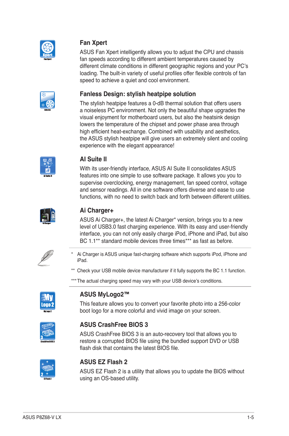 Asus P8Z68-V LX User Manual | Page 17 / 82