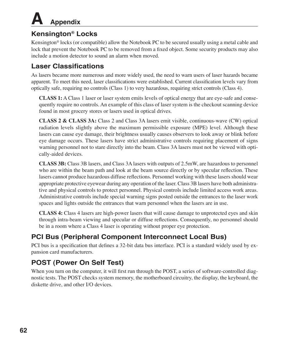 Asus R1F User Manual | Page 62 / 77