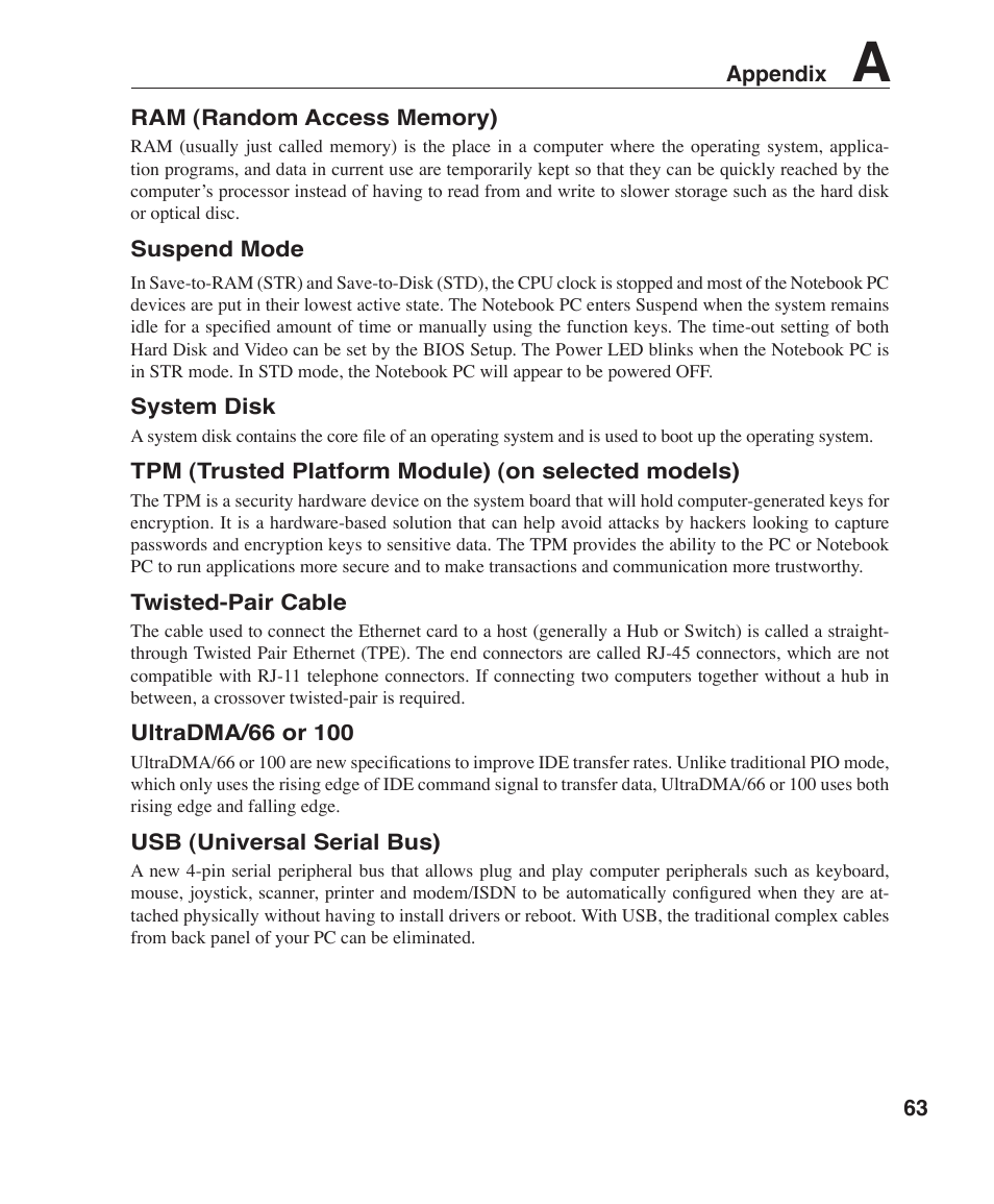 Asus R1F User Manual | Page 63 / 77