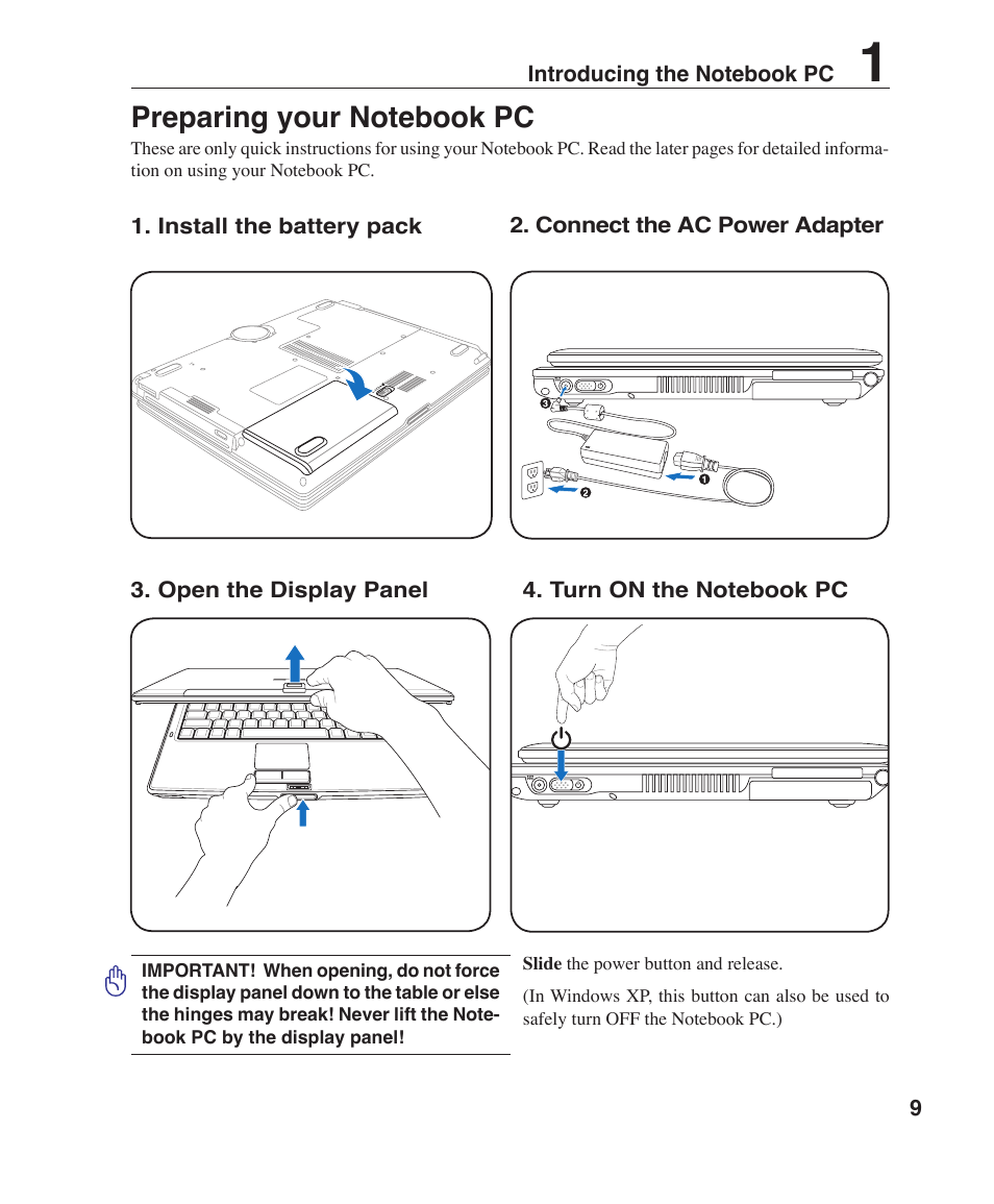 Asus R1F User Manual | Page 9 / 77