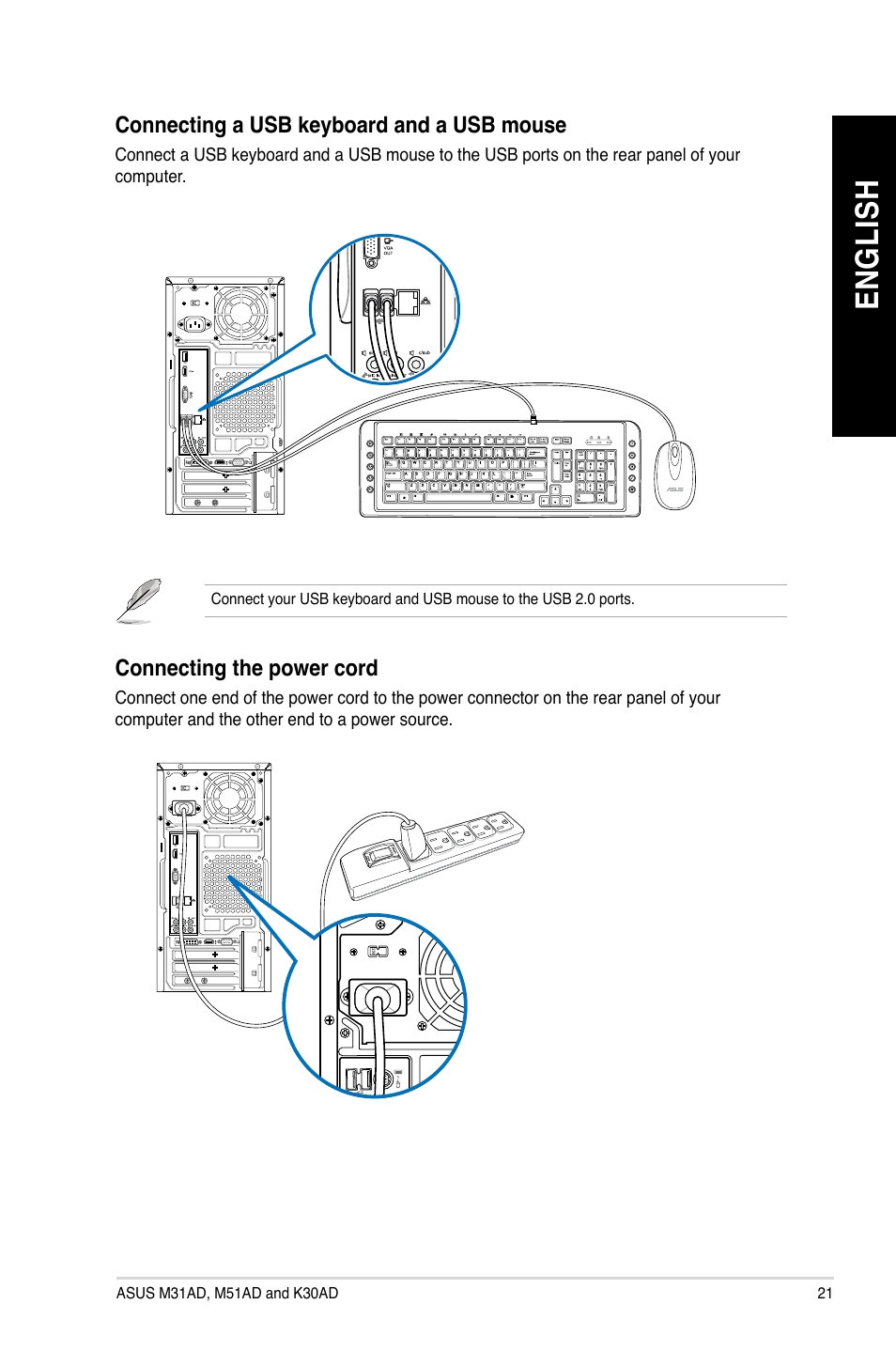 En gl is h en gl is h | Asus M51AD User Manual | Page 21 / 85